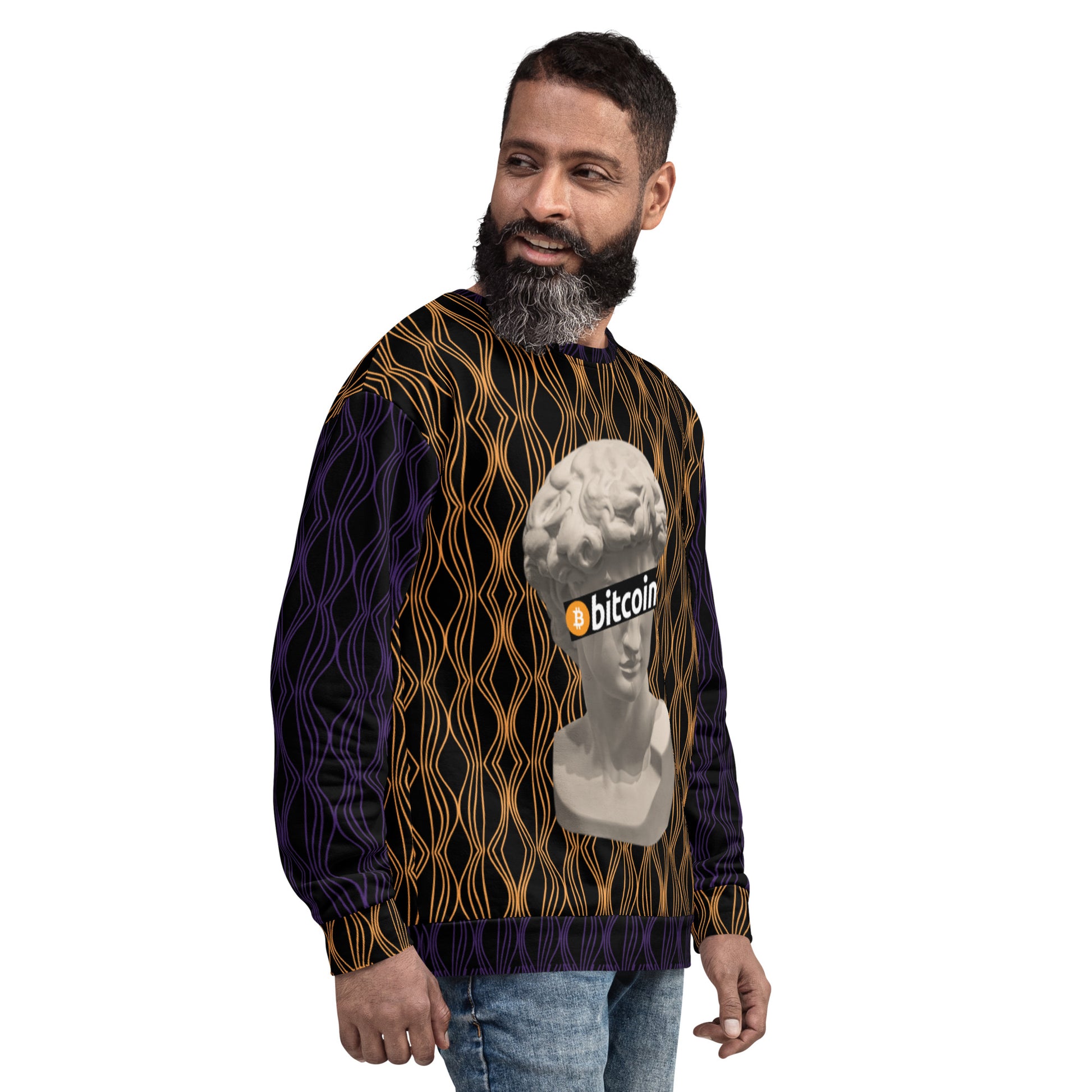 Bitcoin Statue Sweatshirt printful