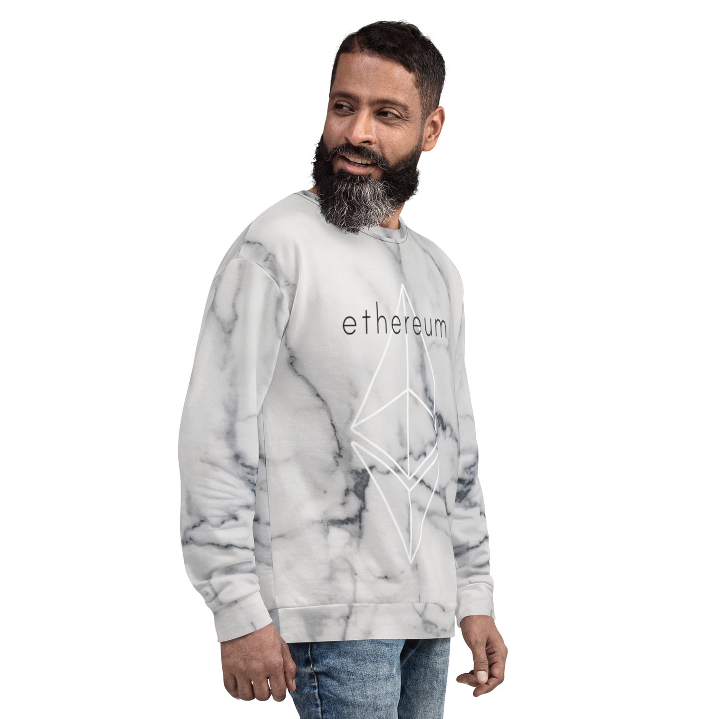 Ethereum Marble Logo Sweatshirt printful