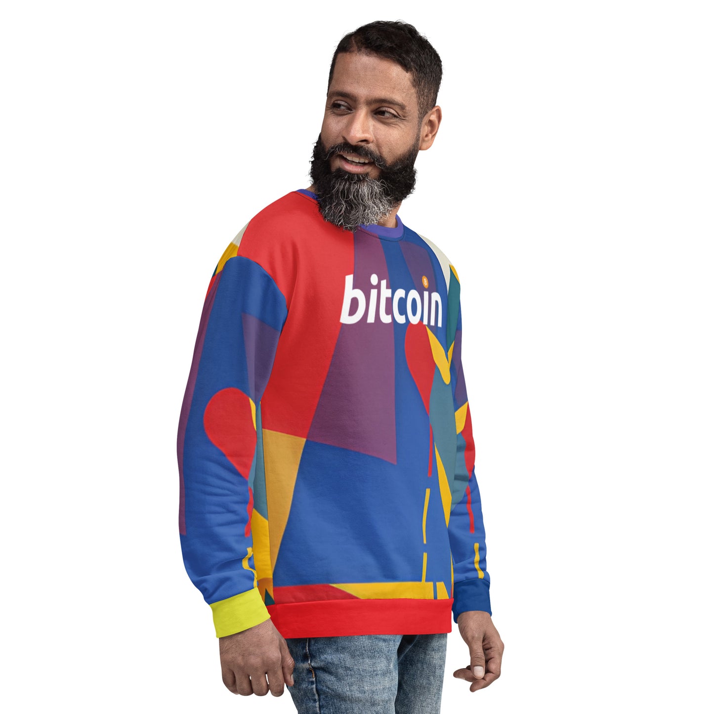 Bitcoin Colorwave Sweatshirt printful