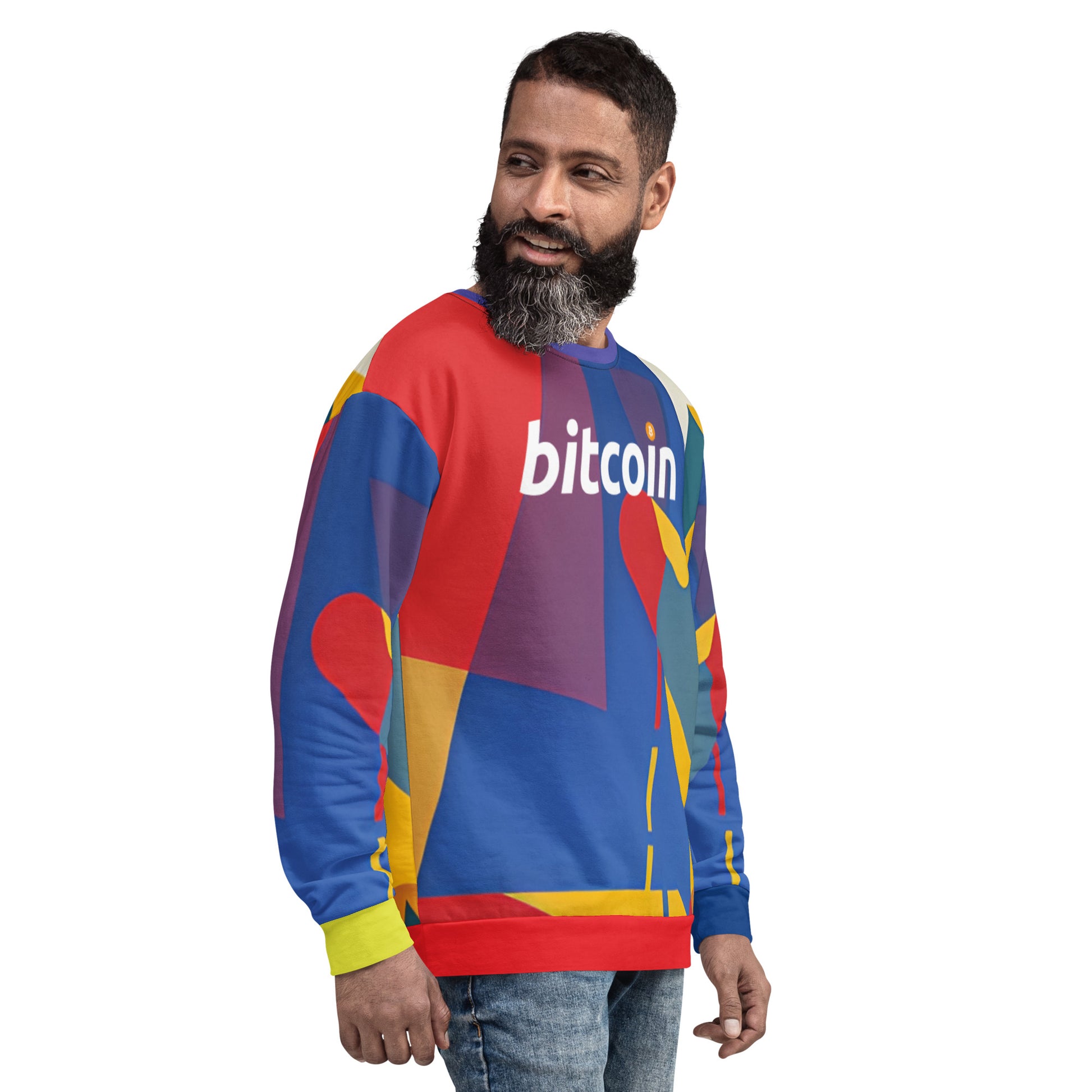 Bitcoin Colorwave Sweatshirt printful