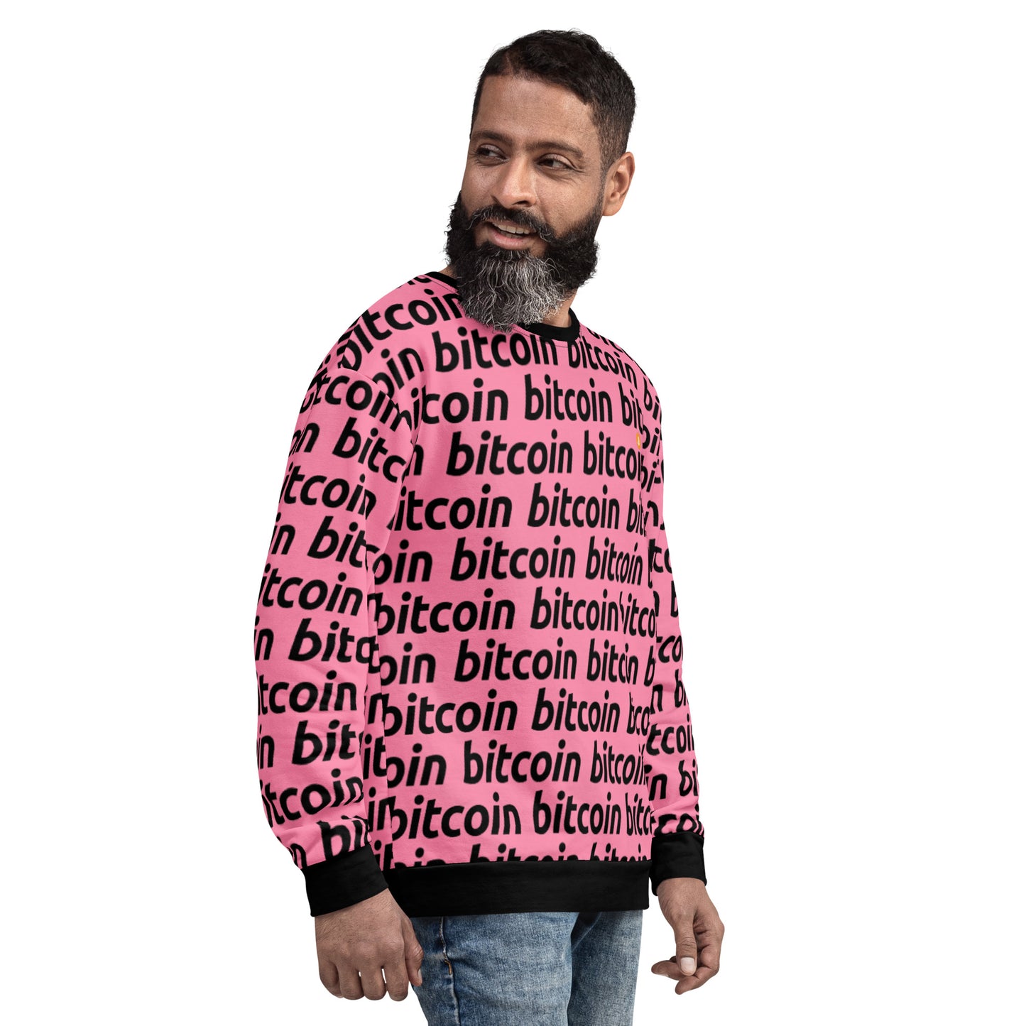 Bitcoin Rosa Sweatshirt printful
