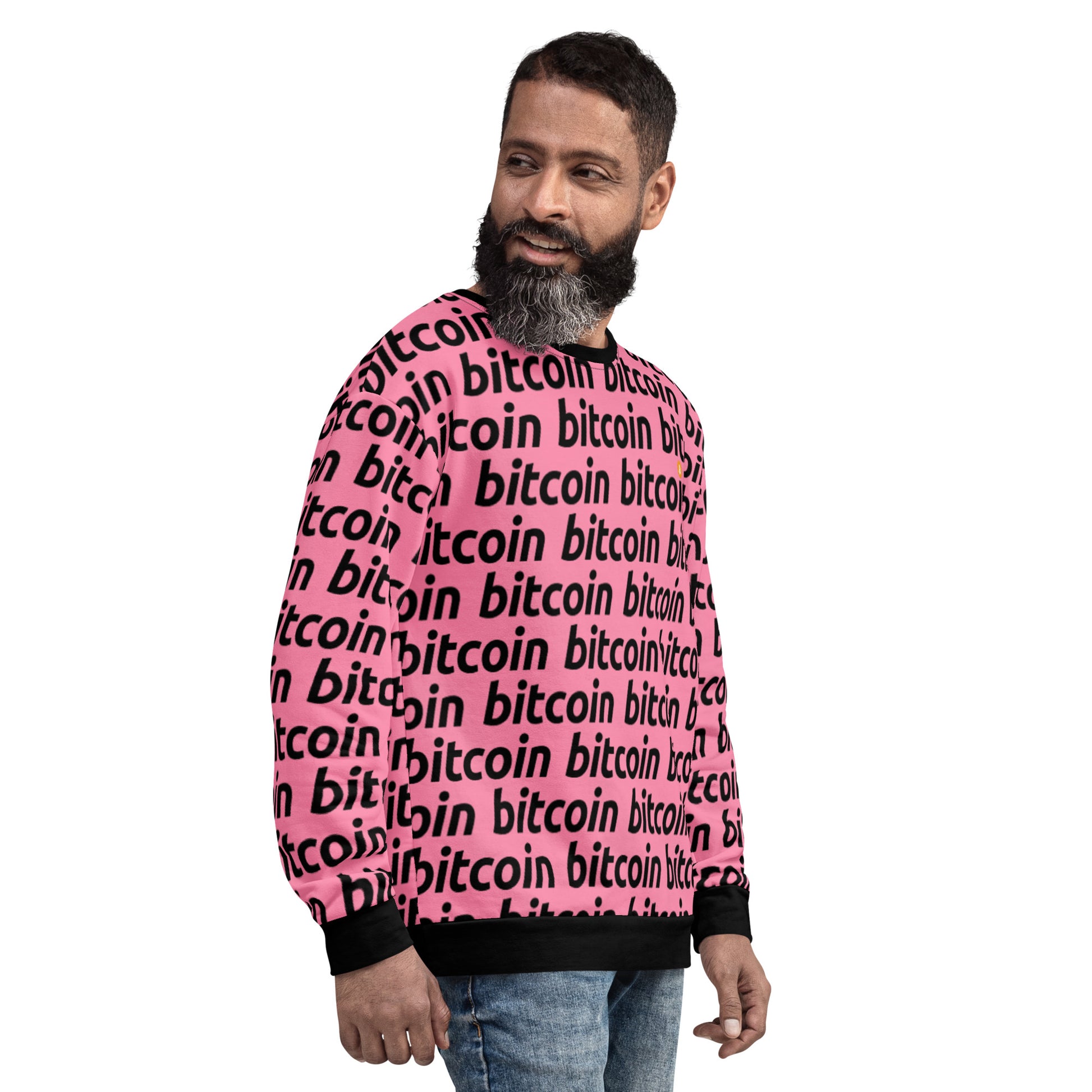 Bitcoin Rosa Sweatshirt printful