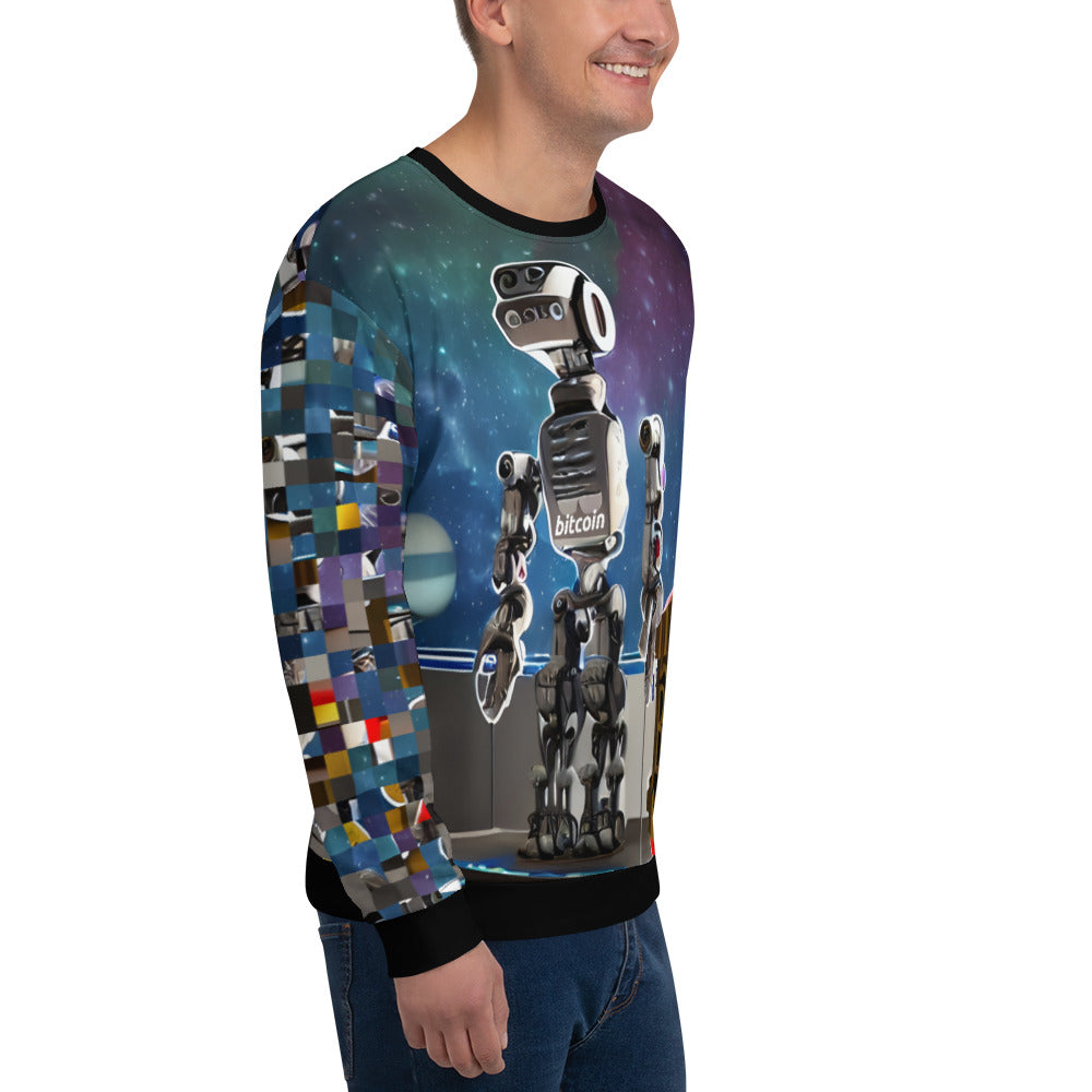 Bitcoin Fish Robot Sweatshirt printful