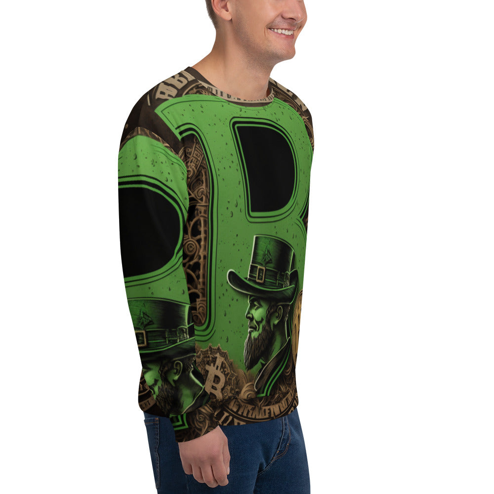 Bitcoin Saint Patrick Gold Sweatshirt printful
