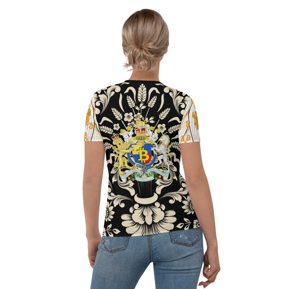 BITCOIN Crest | Shirts & Tops | bitcoin-crest-for-her-tee | printful