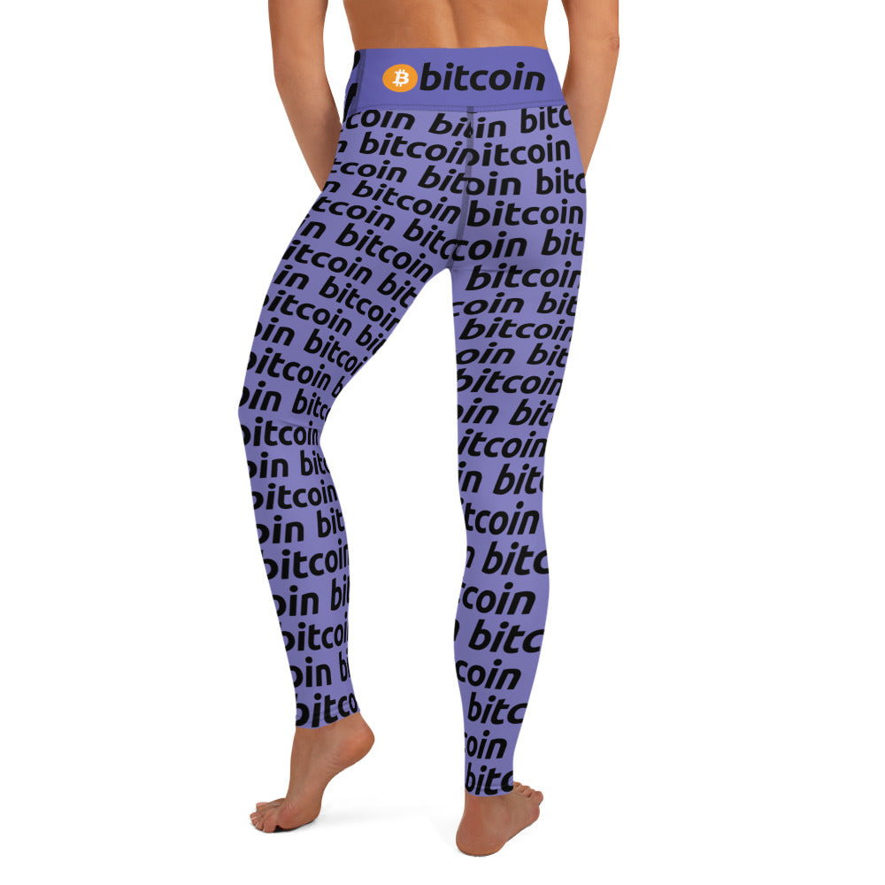 Bitcoin Violetta Yoga Leggings printful
