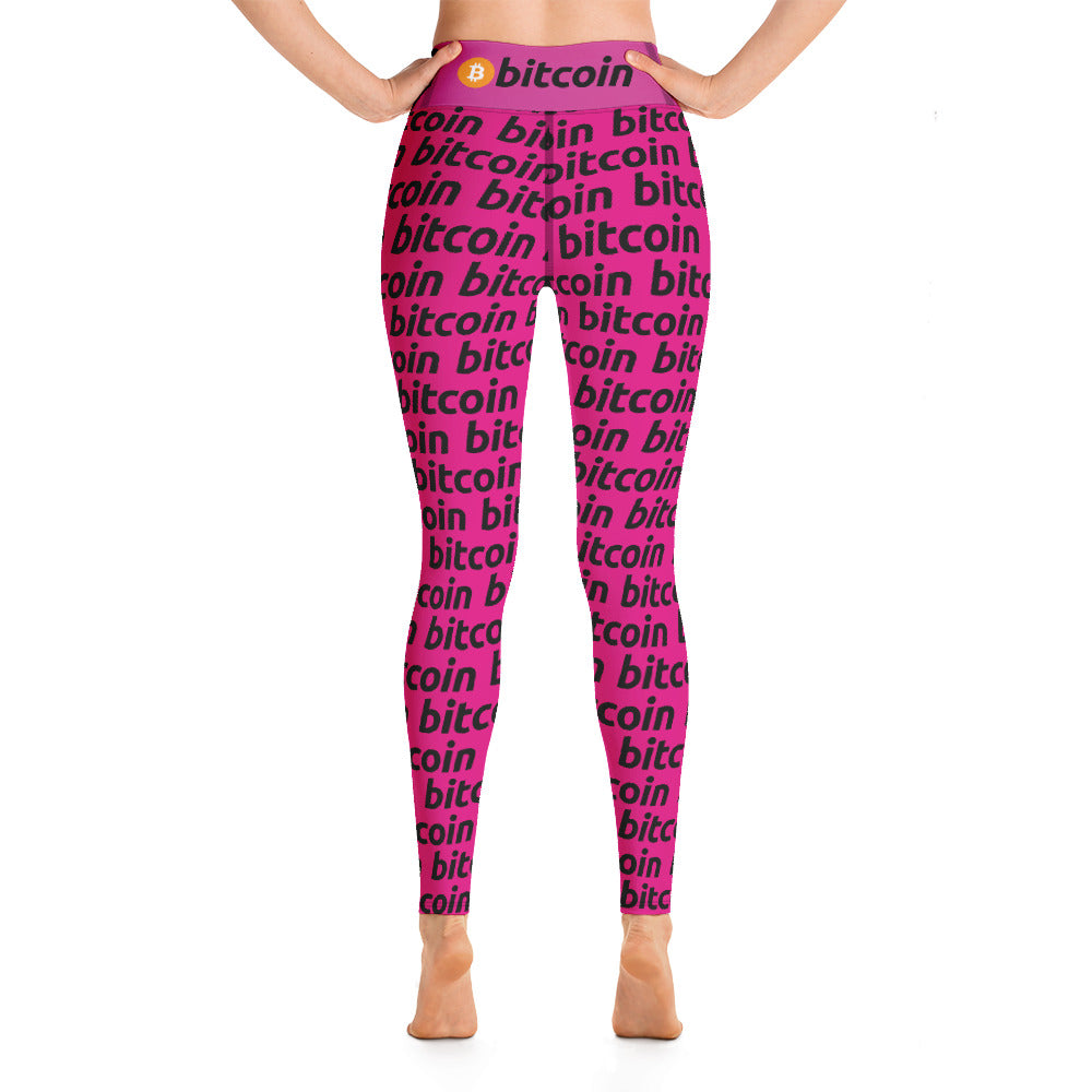 Bitcoin Amarena Yoga Leggings printful