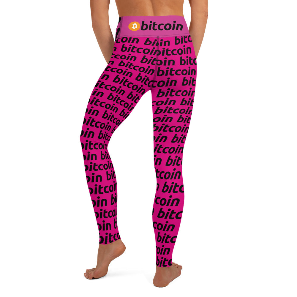 Bitcoin Amarena Yoga Leggings printful