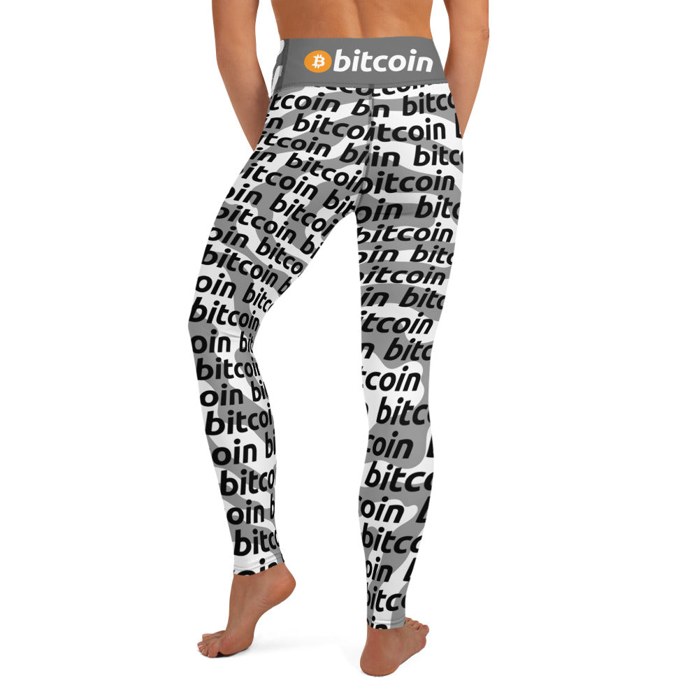 Bitcoin Loft Yoga Leggings printful