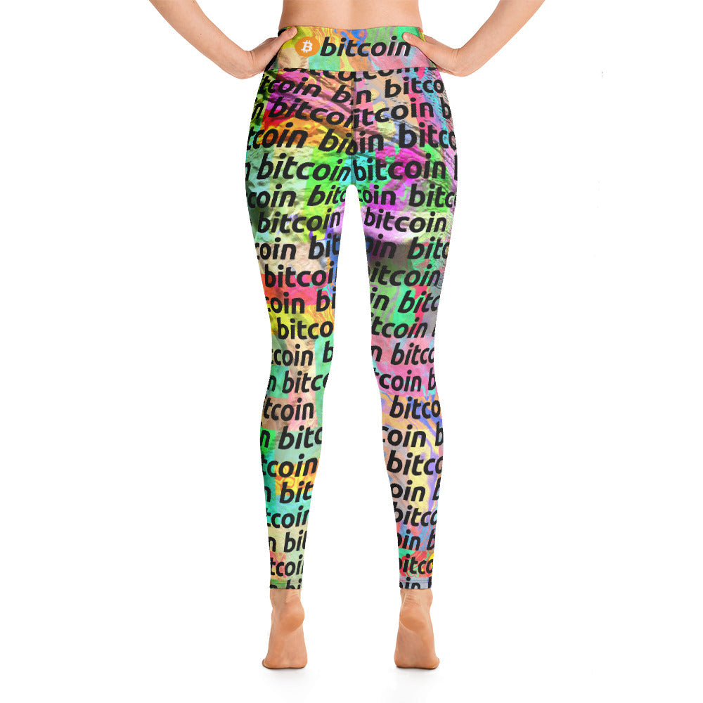 Bitcoin Acid Leggings printful