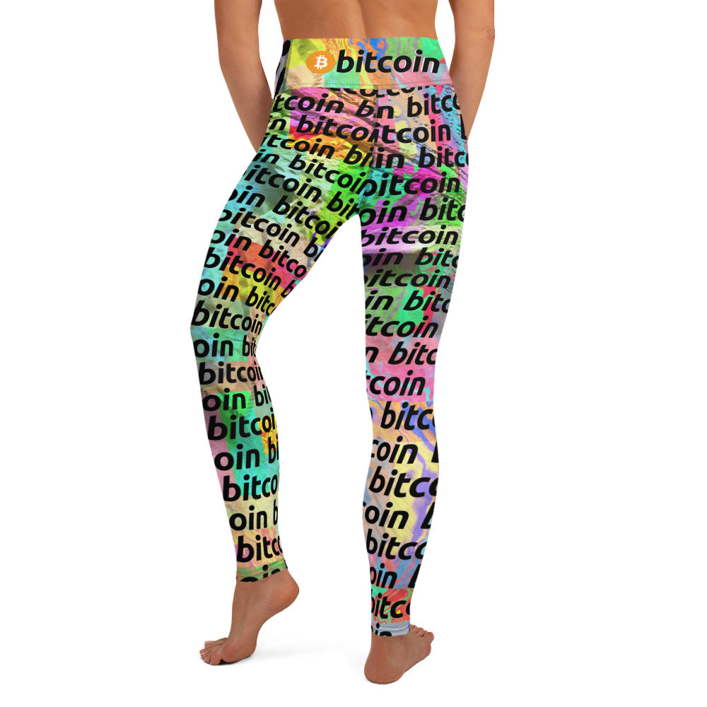 Bitcoin Acid Leggings printful