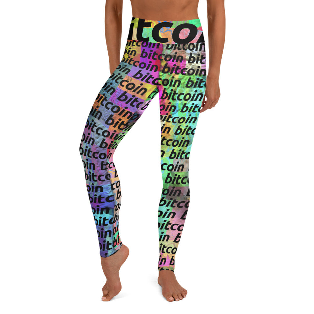 Bitcoin Acid Leggings printful