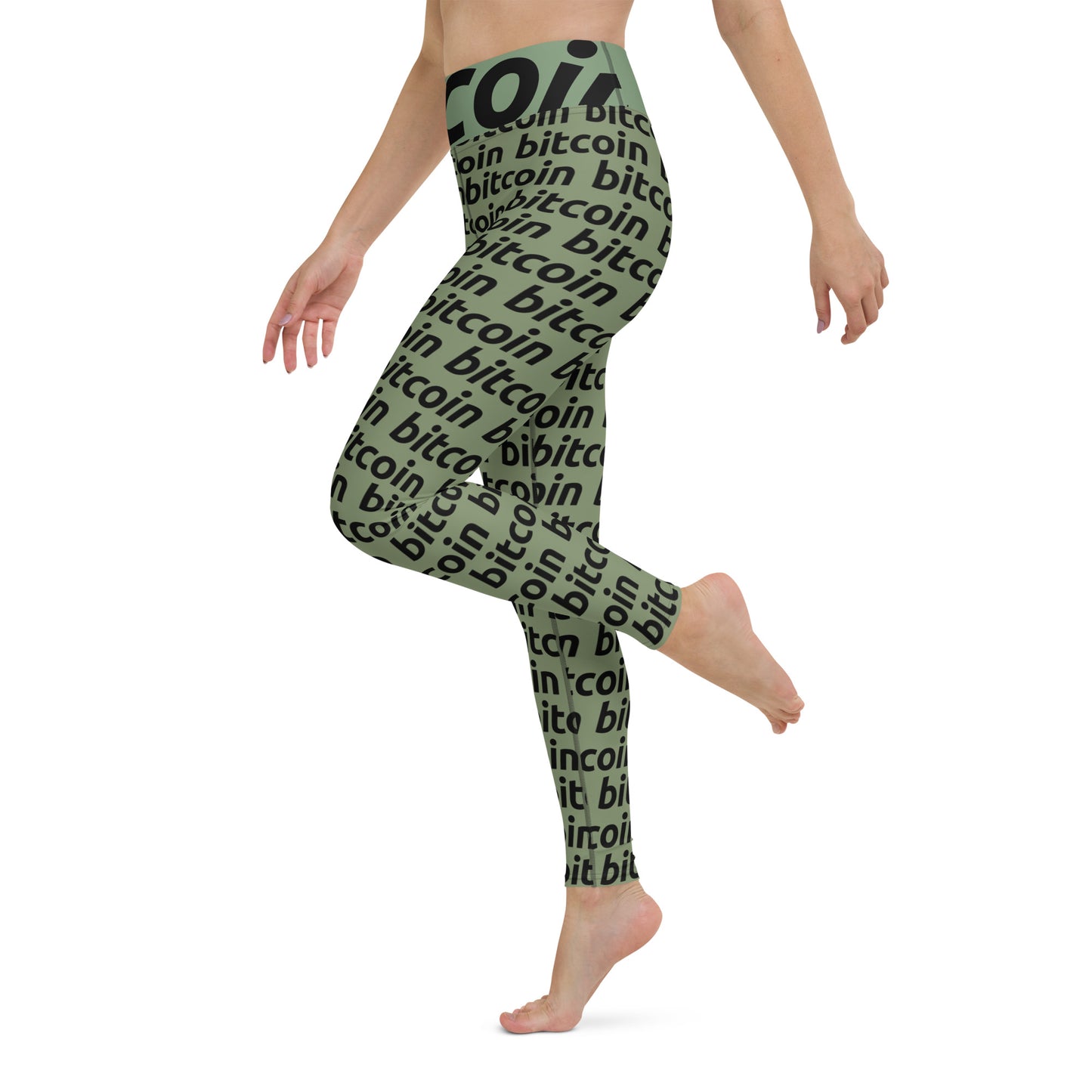 Bitcoin Forest Yoga Leggings
