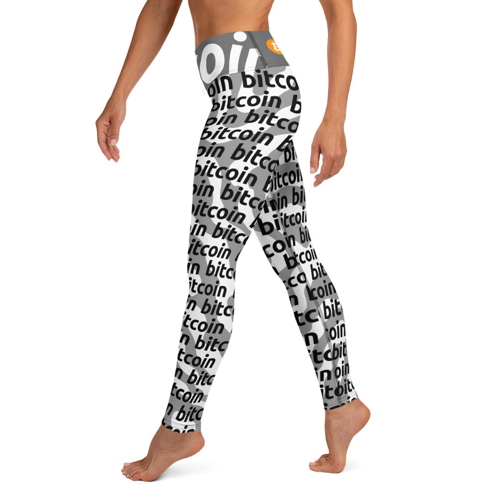 Bitcoin Loft Yoga Leggings printful