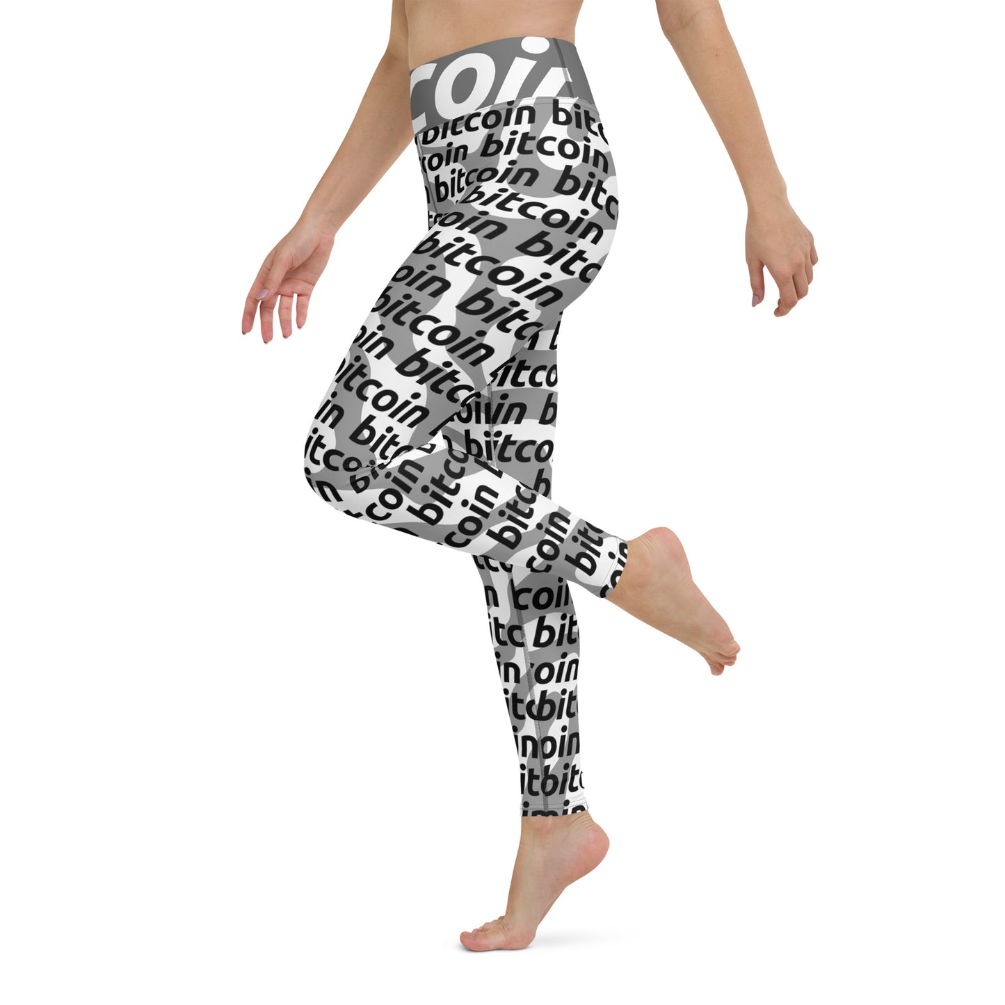 Bitcoin Loft Yoga Leggings printful