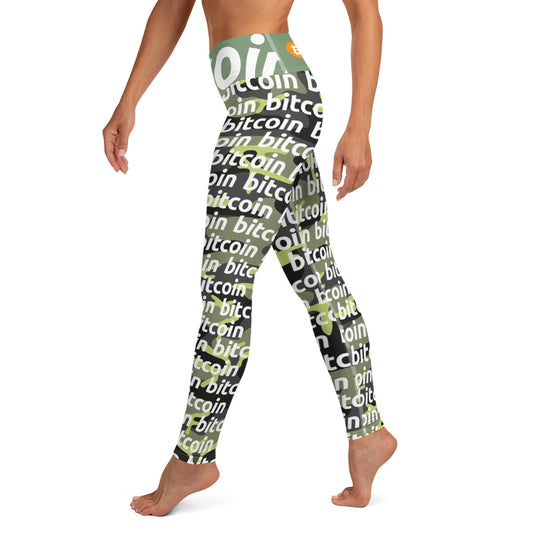 Bitcoin Everglade Yoga Leggings printful