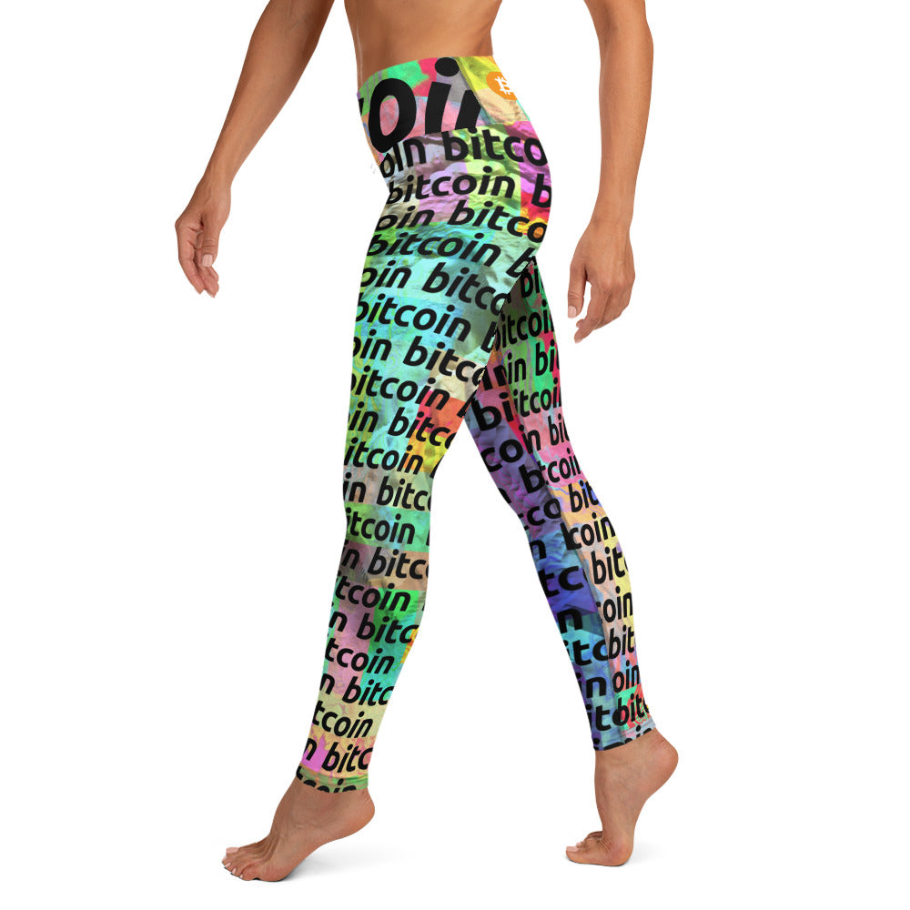 Bitcoin Acid Leggings printful