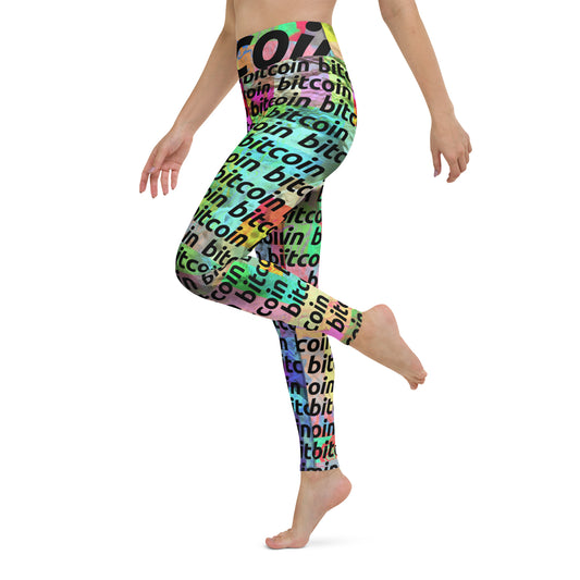 Bitcoin Acid Leggings printful