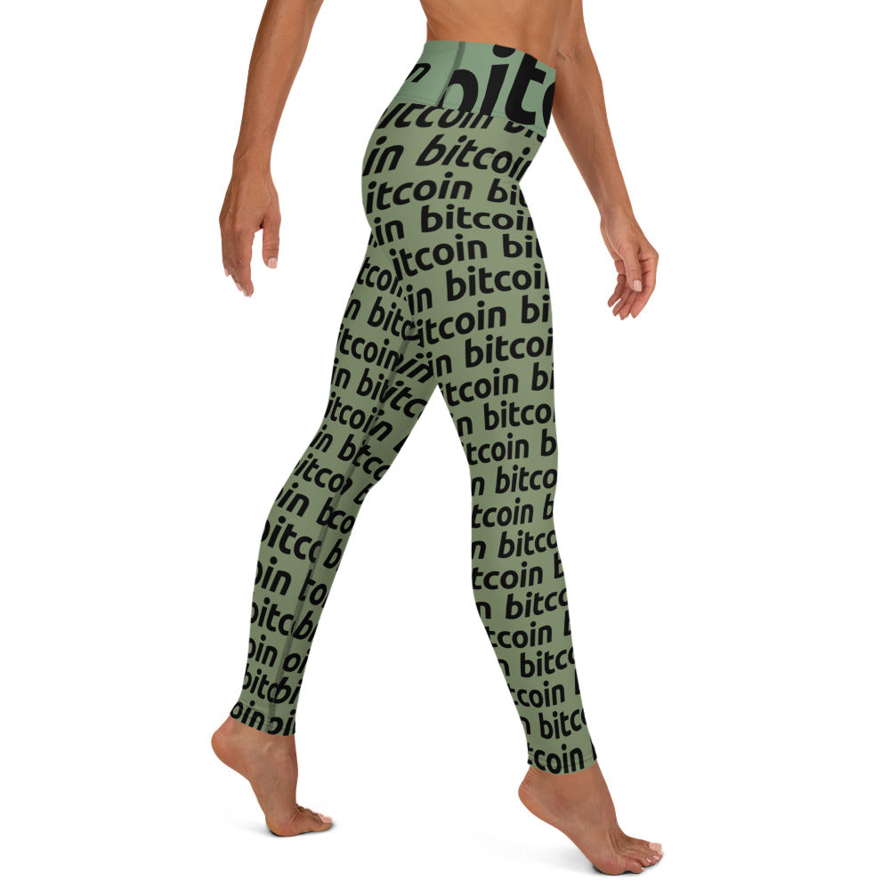 Bitcoin Forest Yoga Leggings