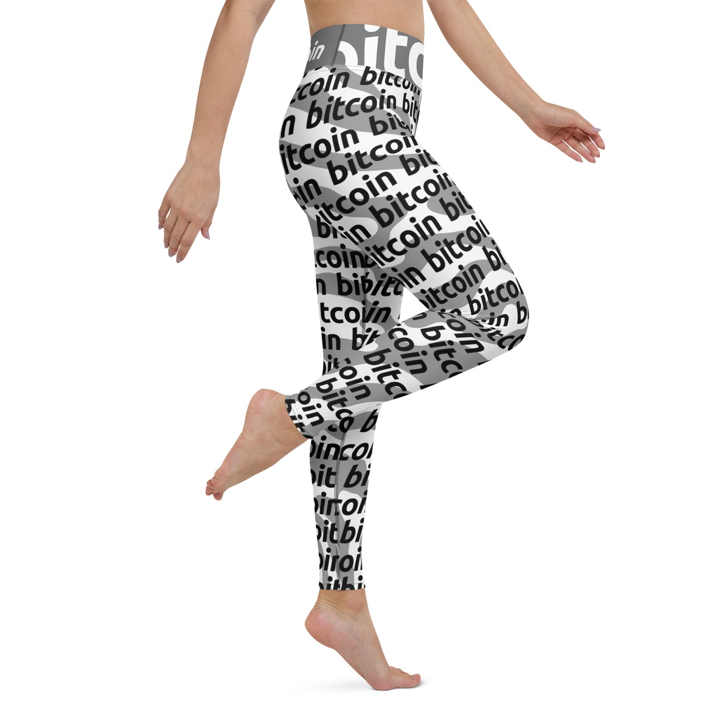 Bitcoin Loft Yoga Leggings printful