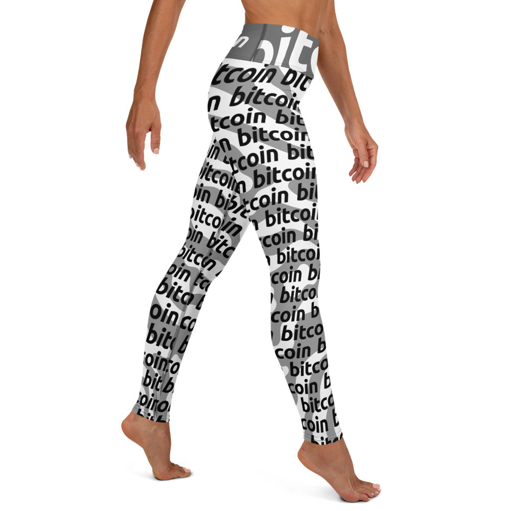 Bitcoin Loft Yoga Leggings printful