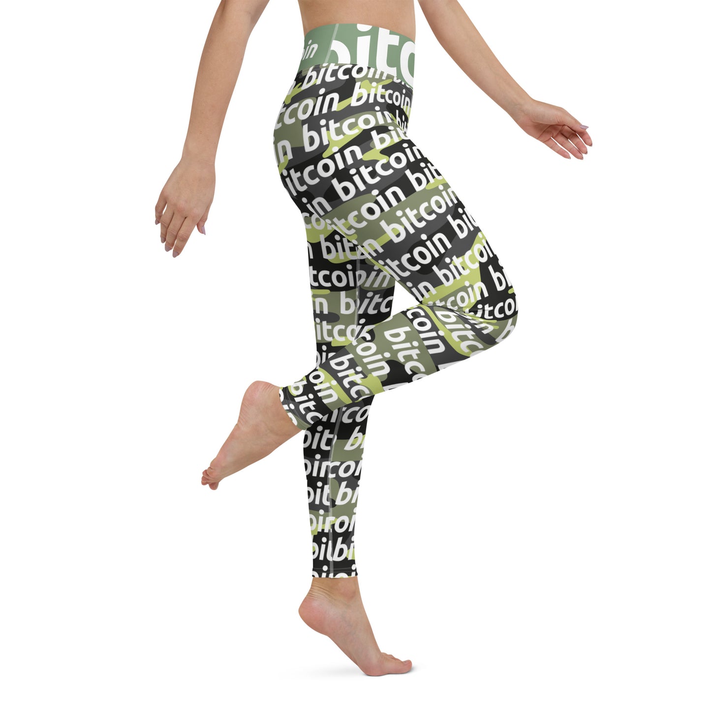 Bitcoin Everglade Yoga Leggings printful