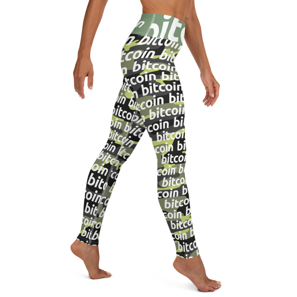 Bitcoin Everglade Yoga Leggings printful