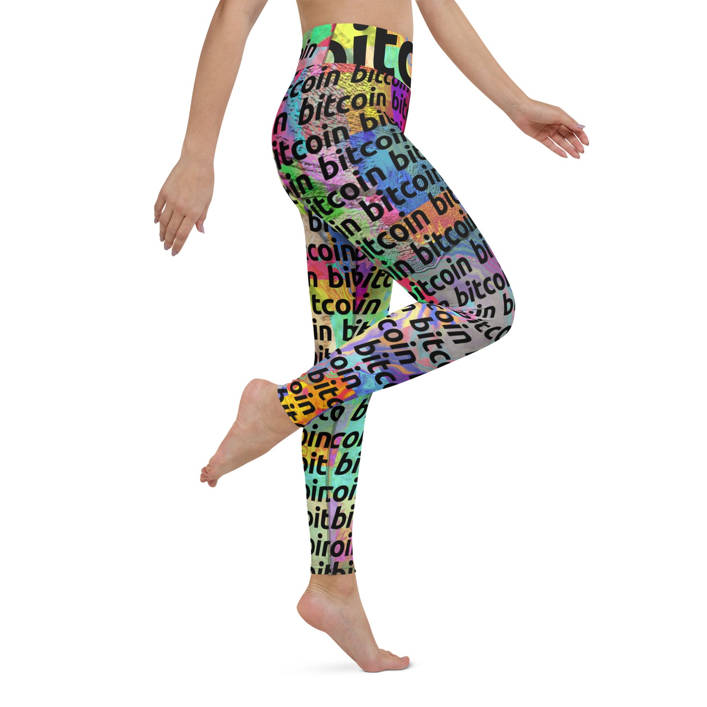Bitcoin Acid Leggings printful