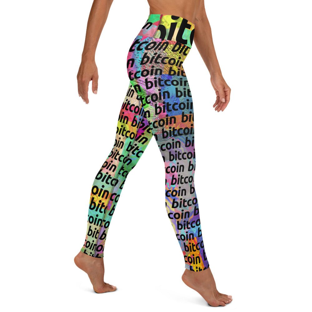 Bitcoin Acid Leggings printful