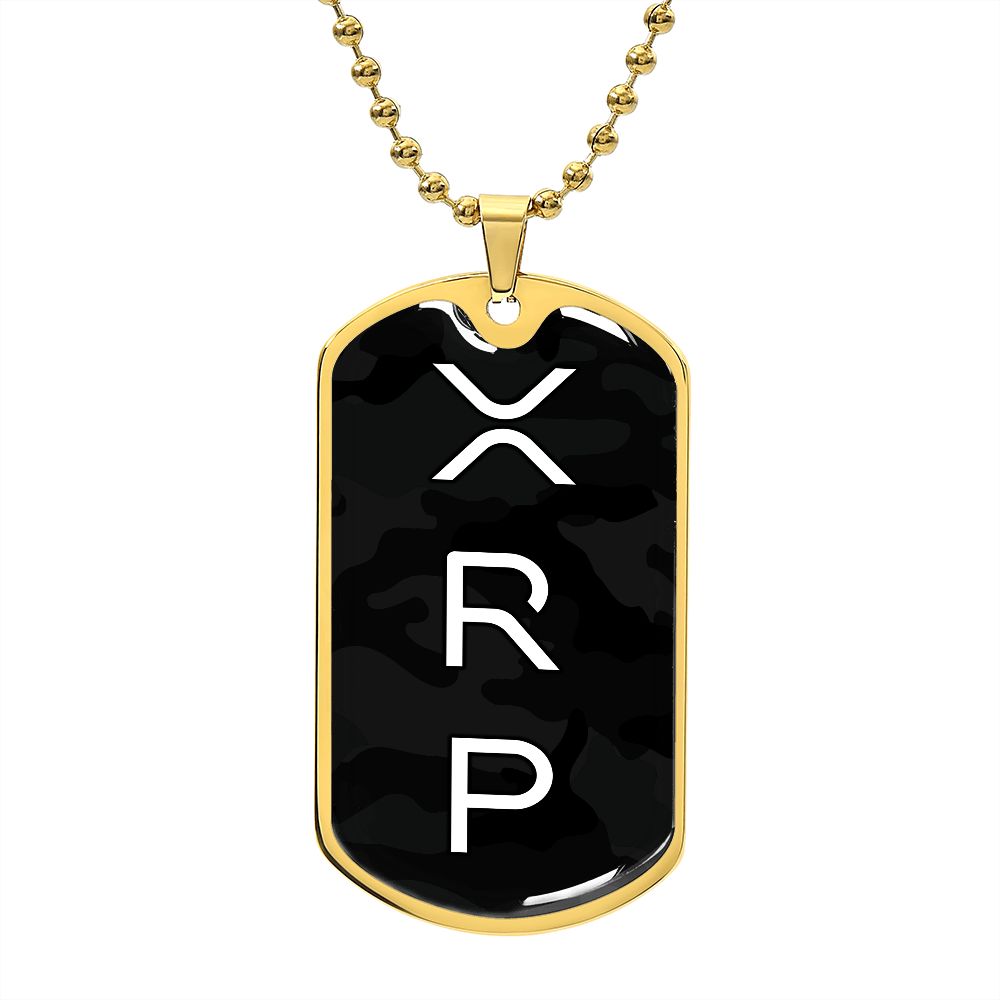XRP Camo Crypto Tag ShineOn Fulfillment