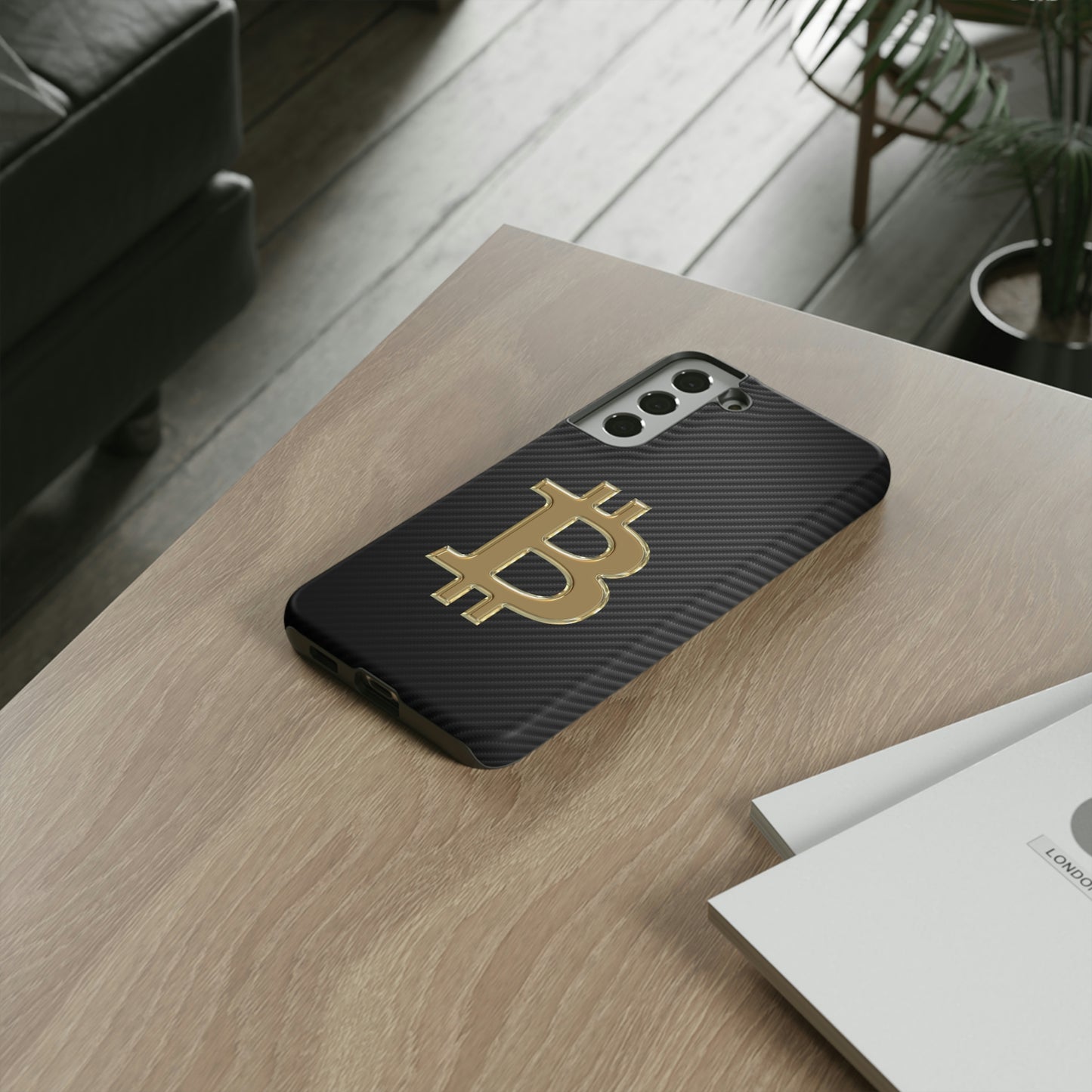 Bitcoin Carbon Fiber Gold Case In N Out Crypto