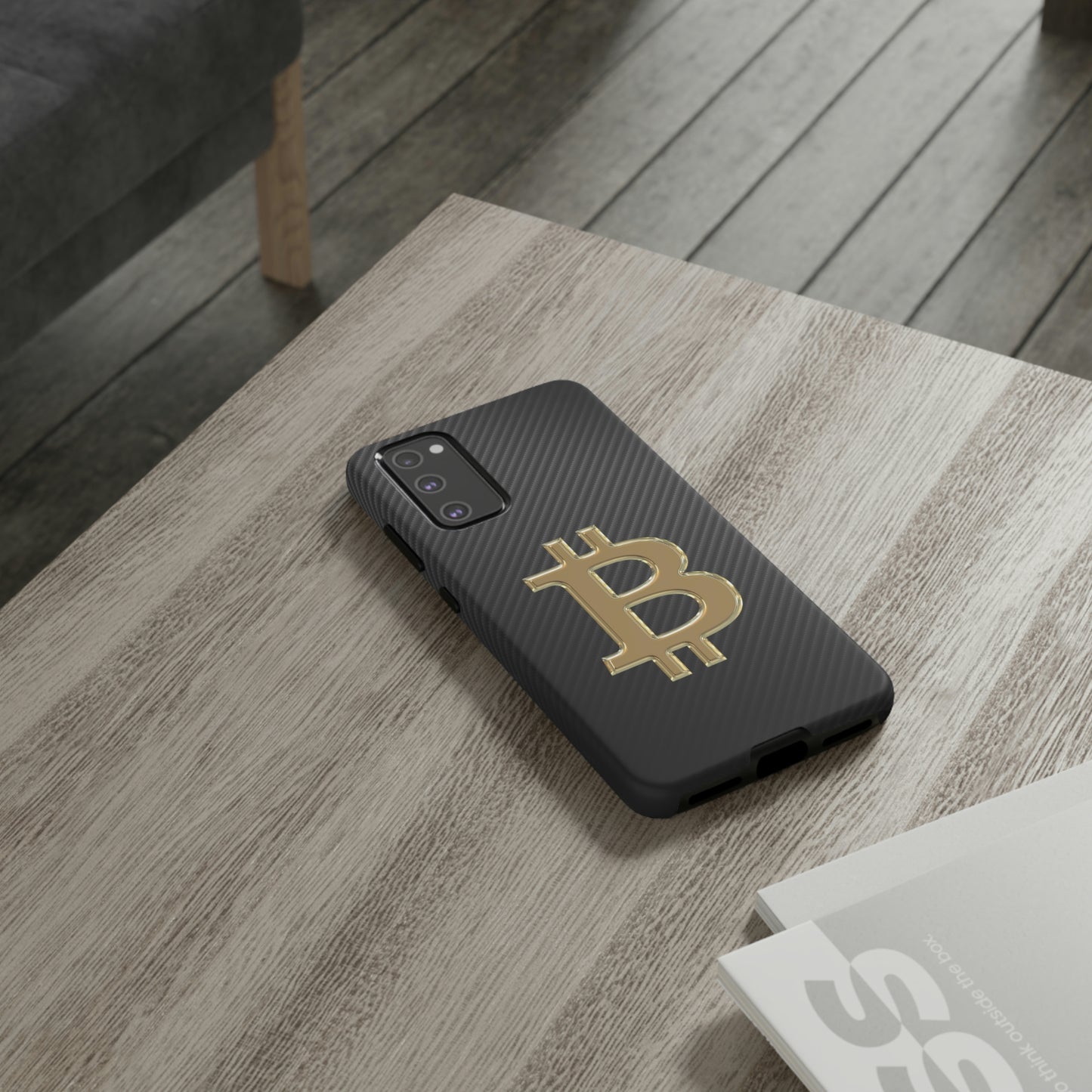 Bitcoin Carbon Fiber Gold Case In N Out Crypto
