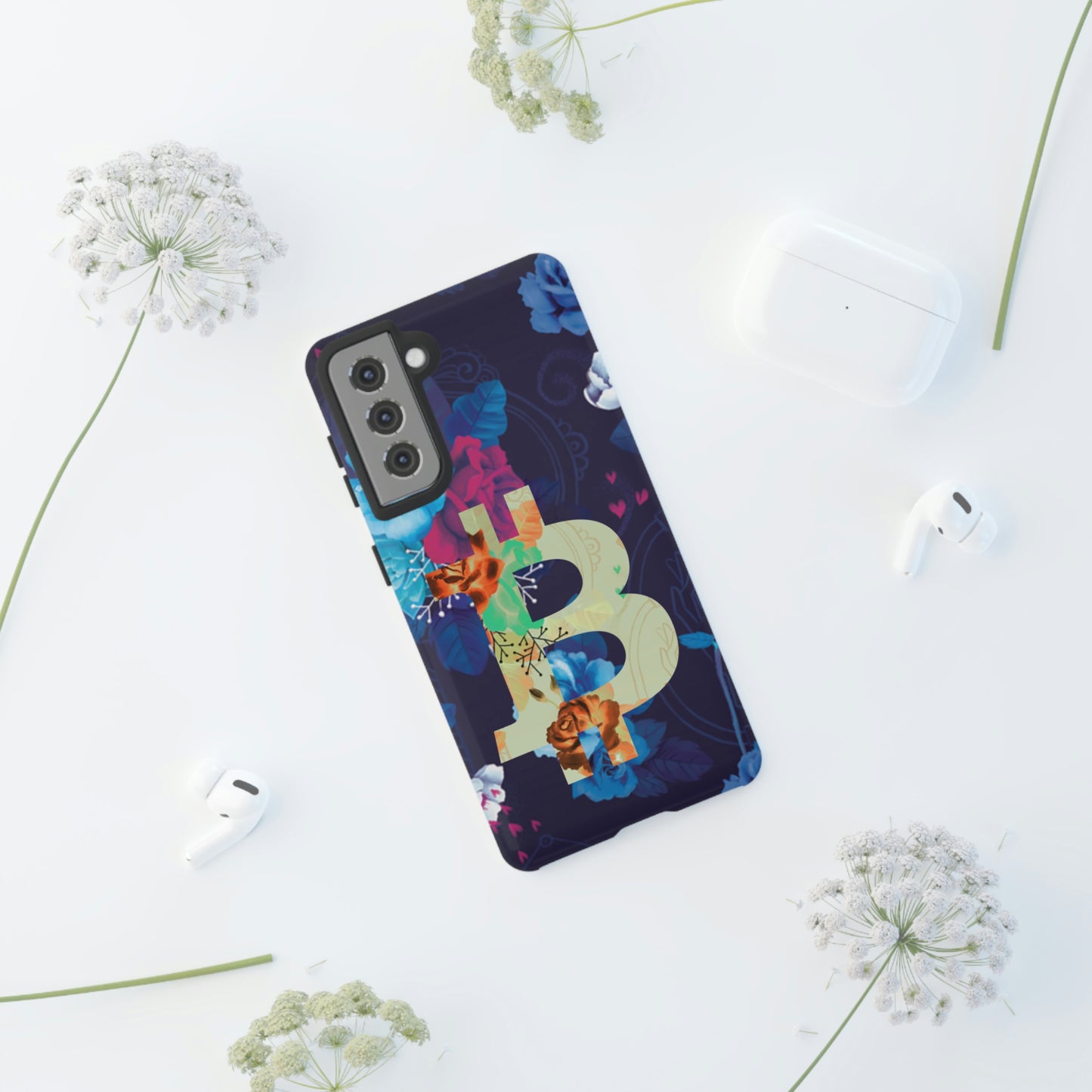 Bitcoin Flowers Art Case In N Out Crypto