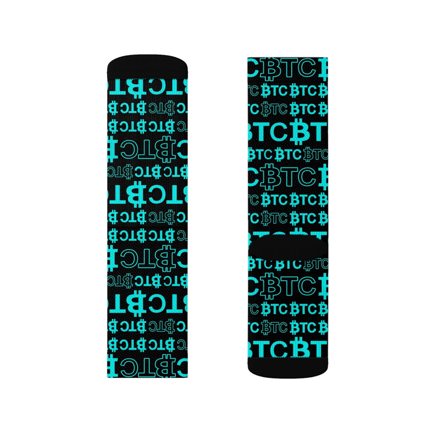 Bitcoin Dubai Blue Socks