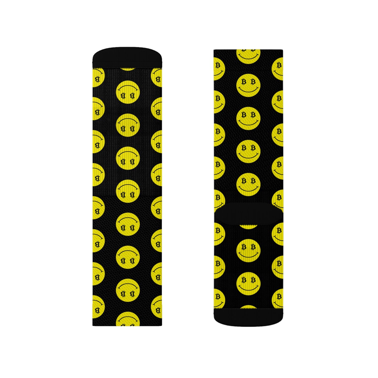 Bitcoin Smile Socks Printify