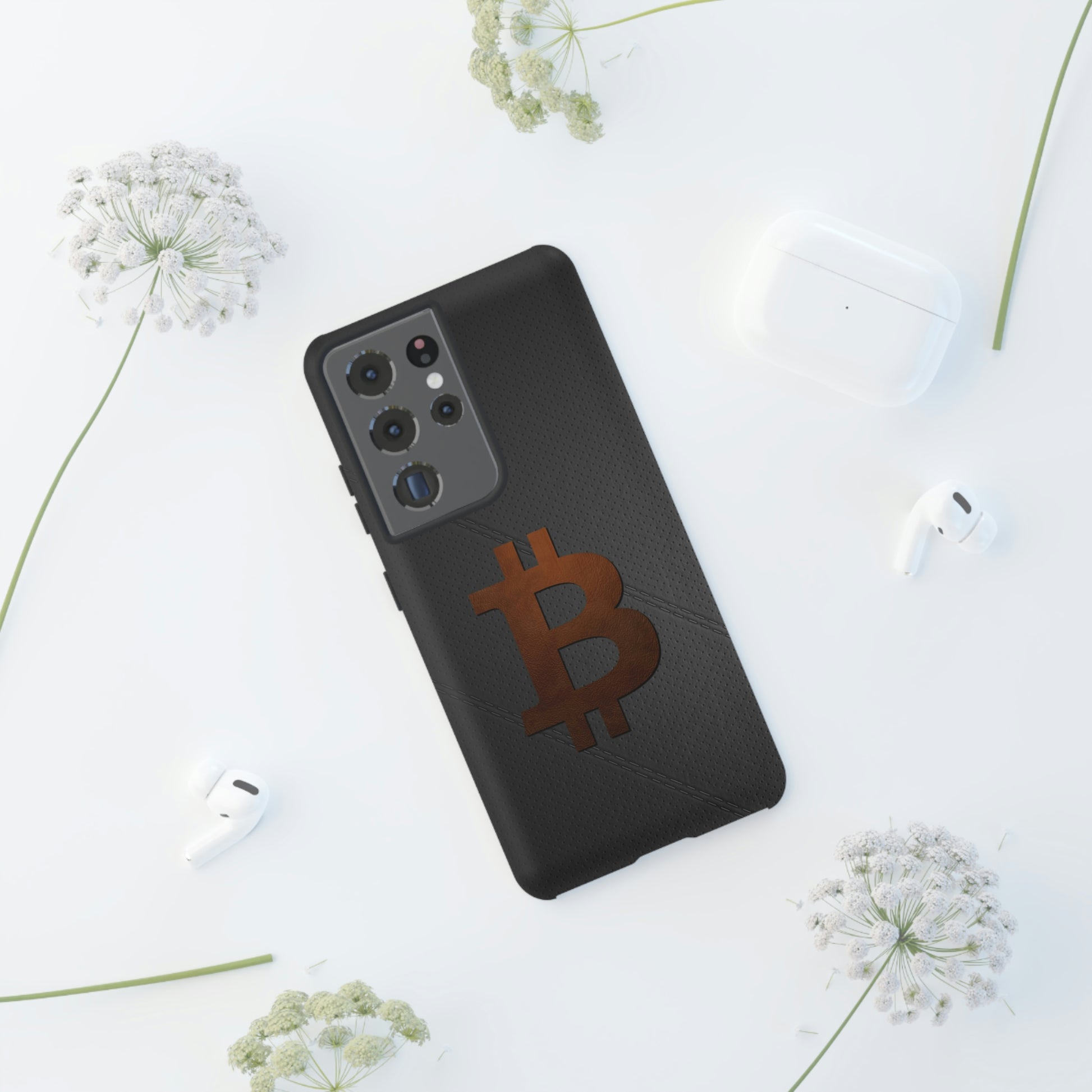 Bitcoin Brown Leather Case In N Out Crypto