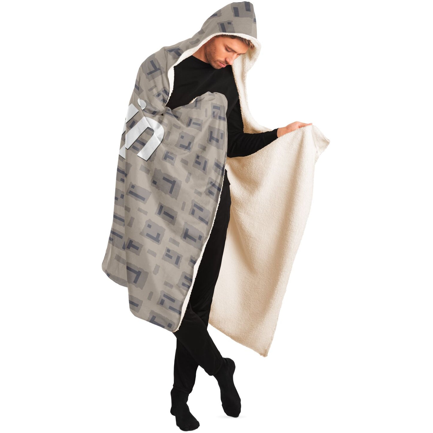 Bitcoin Camo Desert Hooded Blanket In N Out Crypto