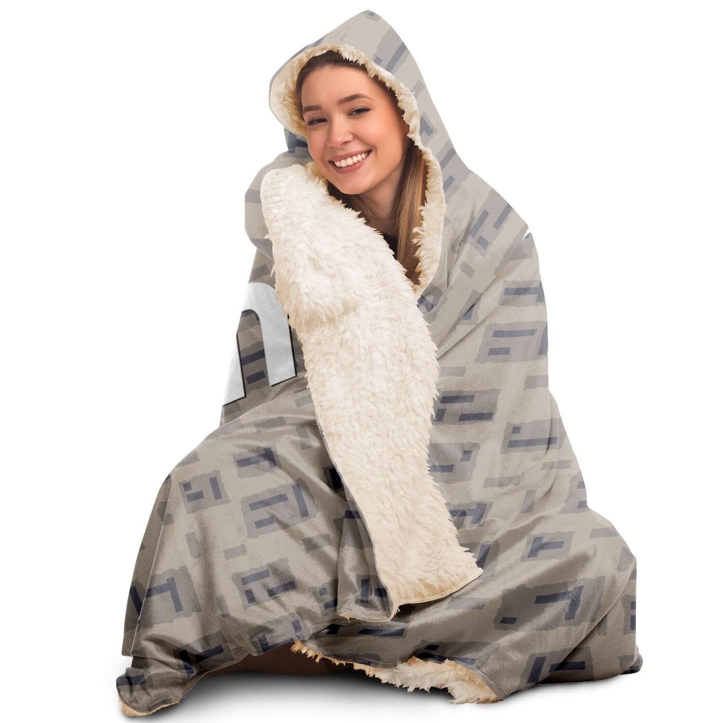 Bitcoin Camo Desert Hooded Blanket In N Out Crypto