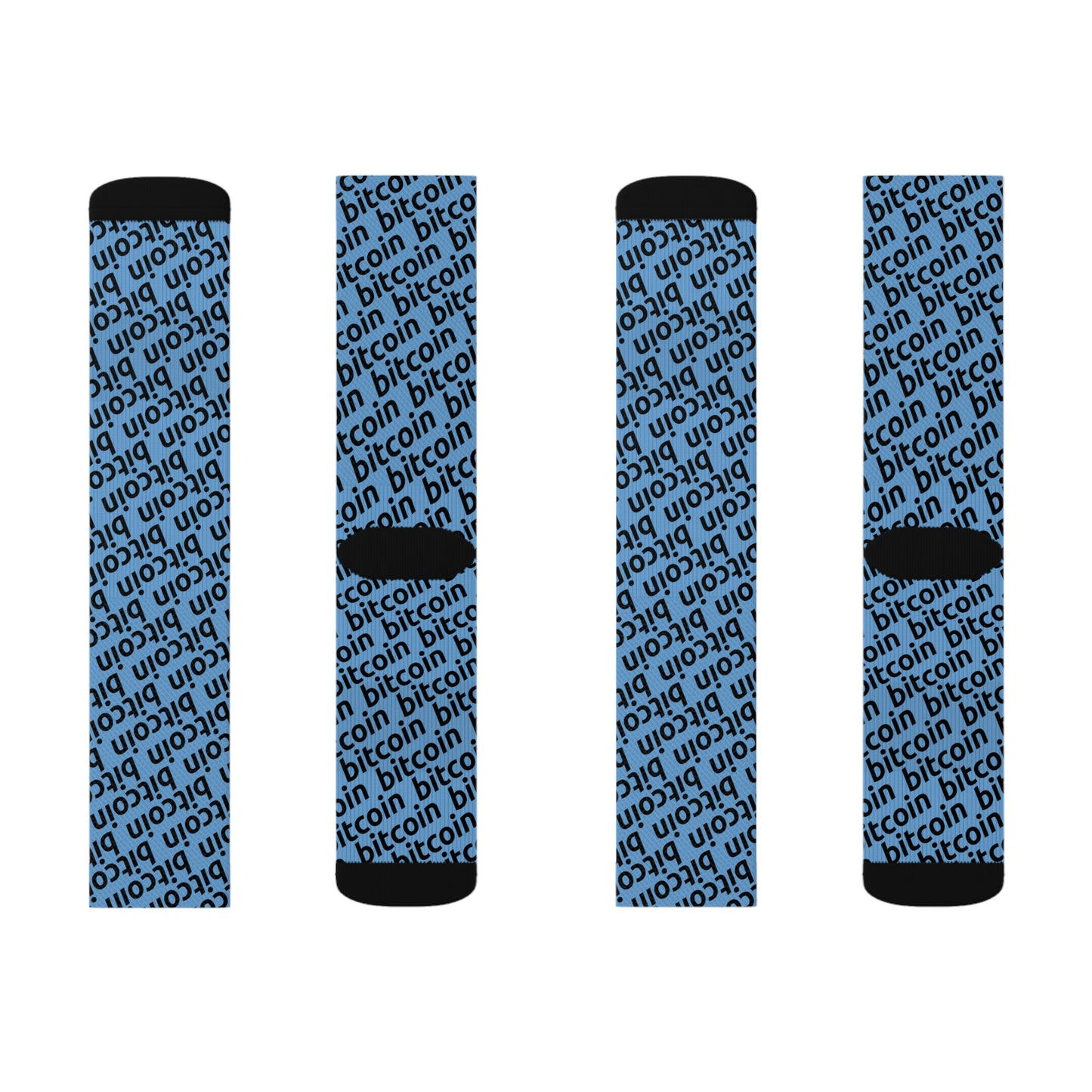 Bitcoin Blu Socks Printify