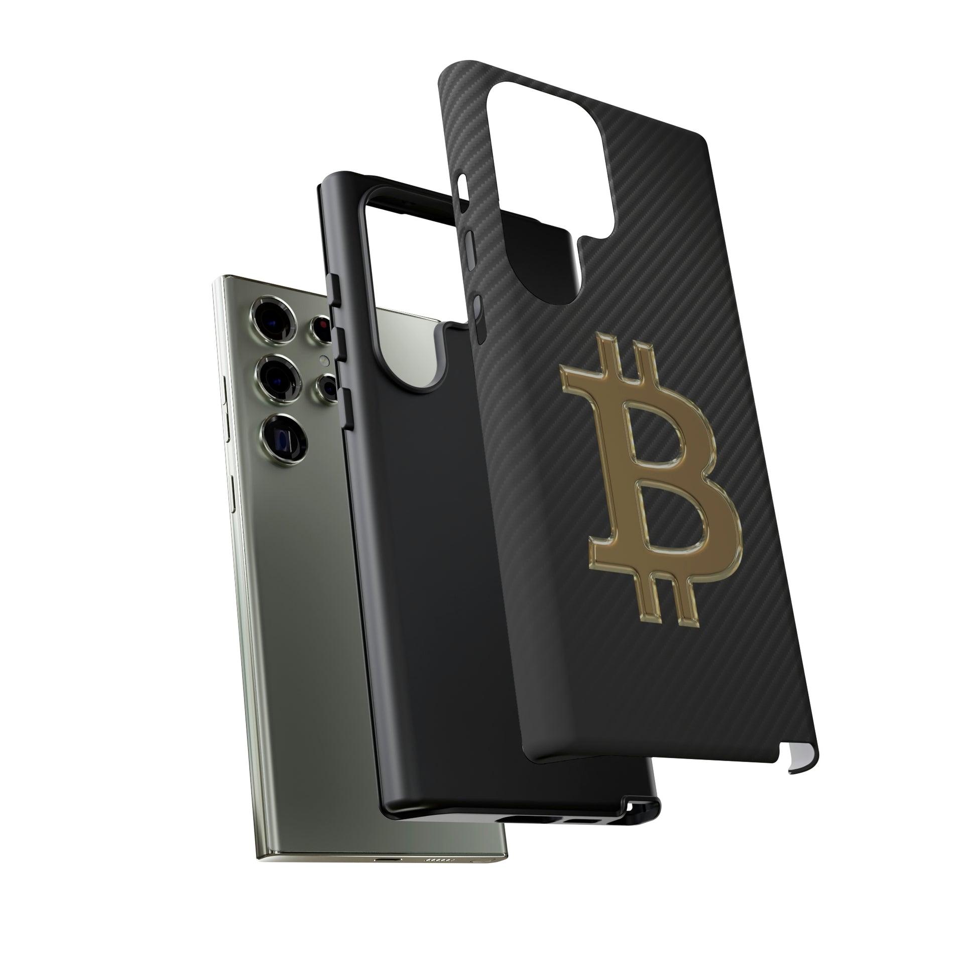 Bitcoin Carbon Fiber Gold Case In N Out Crypto
