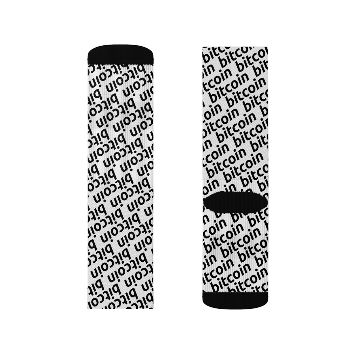 Bitcoin Snow Socks Printify