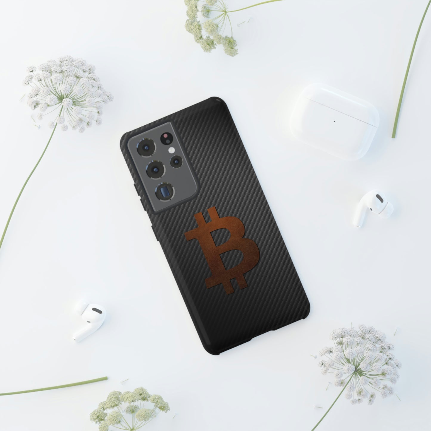 Bitcoin Fiber Brown Leather Case In N Out Crypto