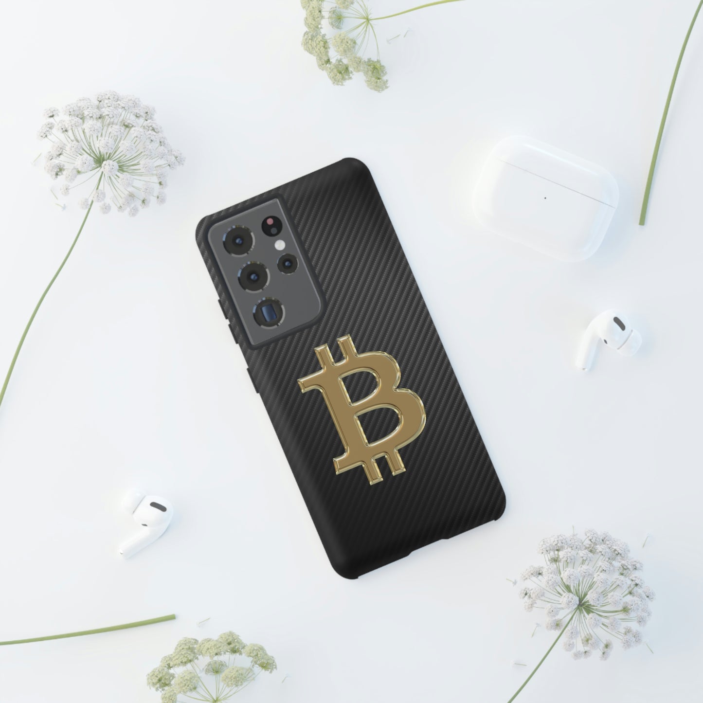 Bitcoin Carbon Fiber Gold Case In N Out Crypto