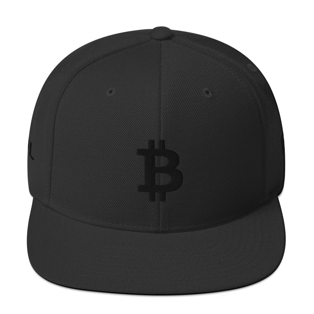 Bitcoin B Black Embroidered Hat In N Out Crypto