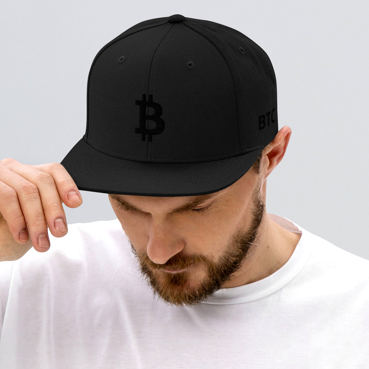 Bitcoin B Black Embroidered Hat In N Out Crypto