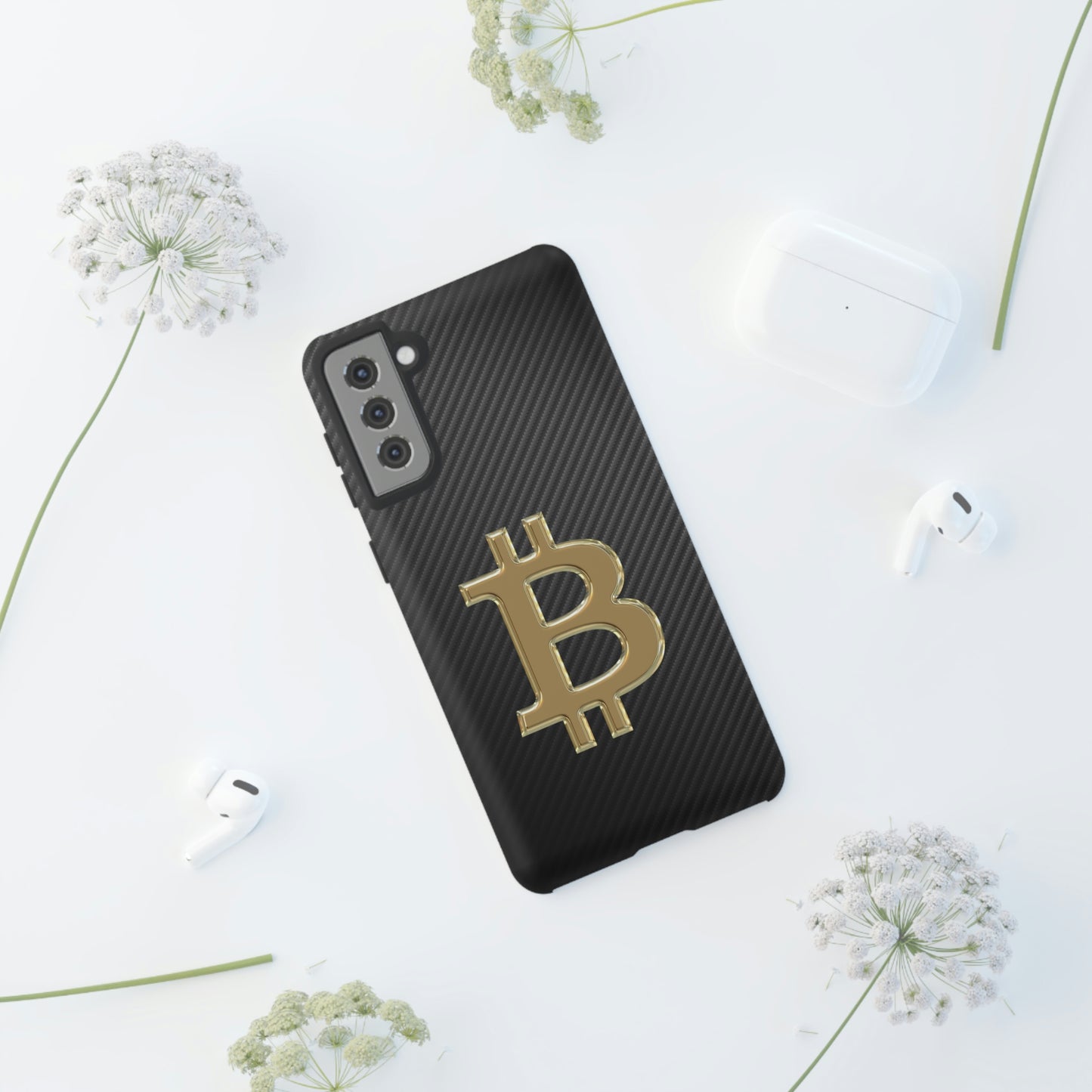 Bitcoin Carbon Fiber Gold Case In N Out Crypto