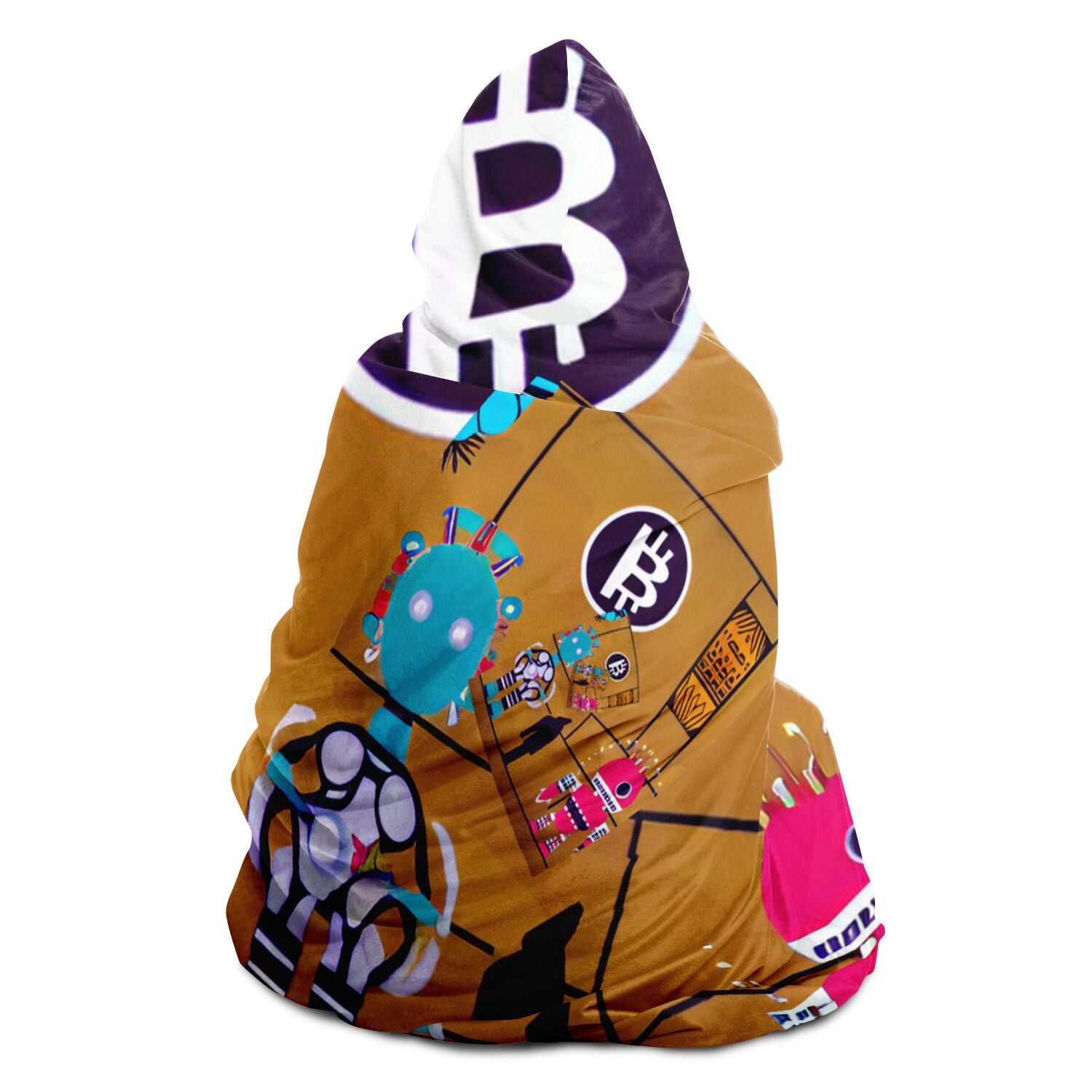 Bitcoin Hokas Hooded Blanket In N Out Crypto