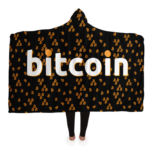Bitcoin Scatter Hooded Blanket In N Out Crypto