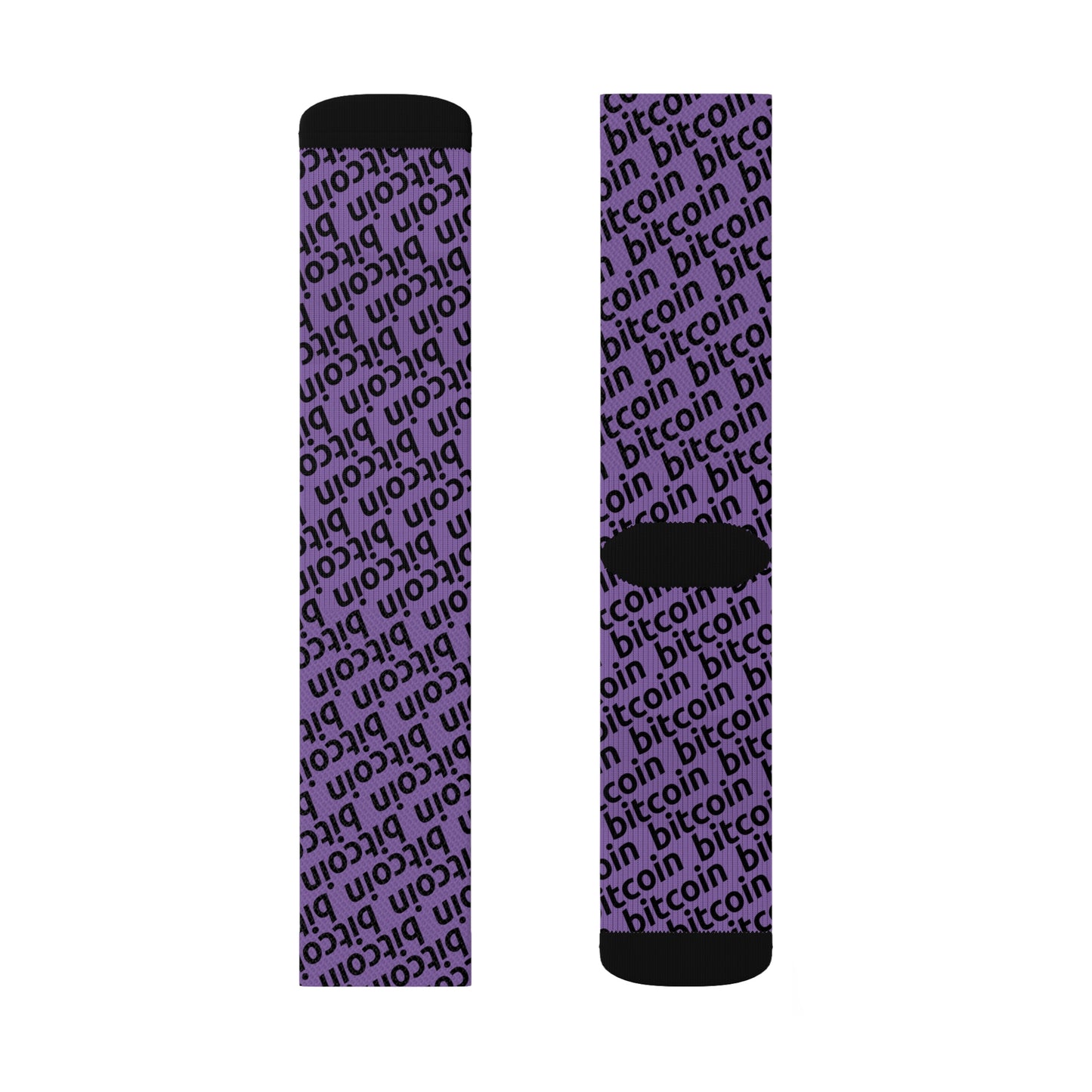Bitcoin Purple Socks Printify
