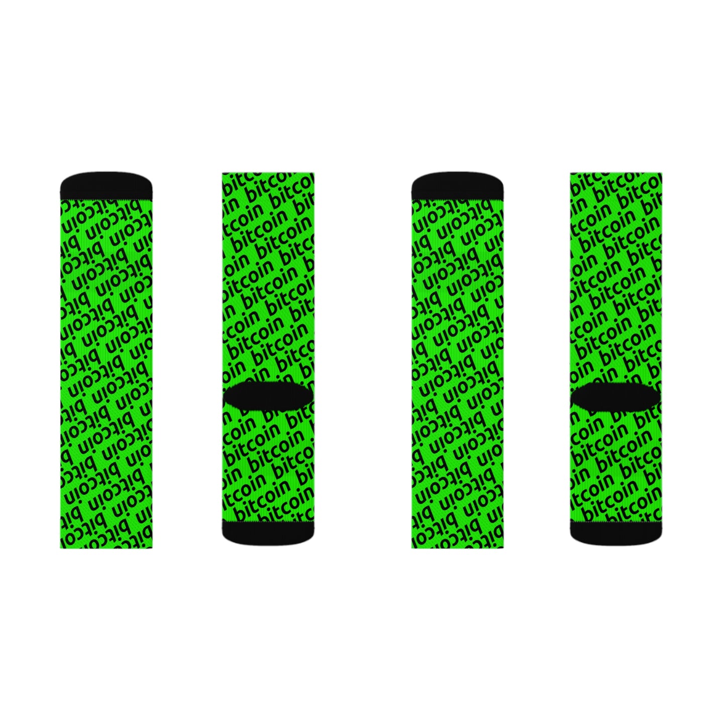 Bitcoin Deep Lime Socks